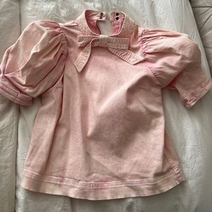 Ulla Johnson pink bow top